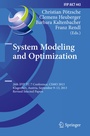Cover: System Modeling and Optimization - Springer