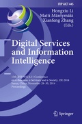 Cover: Digital Services and Information Intelligence - Springer