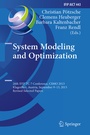 Cover: System Modeling and Optimization - Springer