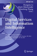 Cover: Digital Services and Information Intelligence - Springer