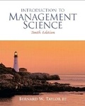 Cover: Introduction to Management Science - Pearson