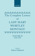 Cover: The Complete Letters of Lady Mary Wortley Montagu - Oxford University Press