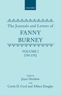 Cover: The Journals and Letters of Fanny Burney (Madame d'Arblay): Volume I: 1791-1792 - Clarendon Press