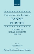 Cover: The Journals and Letters of Fanny Burney (Madame d'Arblay): Volume III: Great Bookham, 1793-1797 - Clarendon Press