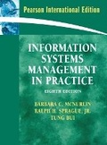 Cover: Information Systems Management - Pearson