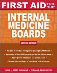 Abbildung von: First Aid for the Internal Medicine Boards - McGraw-Hill Medical