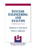 Cover: Systems Engineering and Analysis - Pearson
