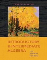 Enlarge image Cover: Introductory and Intermediate Algebra - Pearson