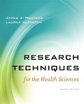Cover: Research Techniques for the Health Sciences - Pearson