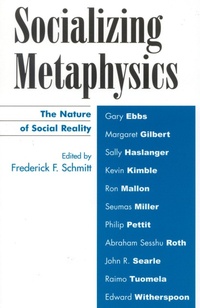 Enlarge image Cover: Socializing Metaphysics - Rowman & Littlefield Publishers