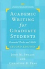 Cover: Academic Writing for Graduate Students, Second Edition - The University of Michigan Press