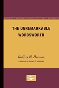 Cover: The Unremarkable Wordsworth - University of Minnesota Press