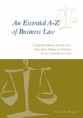 Cover: An Essential A-Z of Business Law - Cambridge Law Studios Ltd