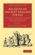 Cover: Reliques of Ancient English Poetry - Cambridge University Press