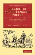 Cover: Reliques of Ancient English Poetry - Cambridge University Press
