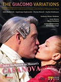 Cover: The Giacomo Variations - John Malkovich as Mozart's Casanova - Monarda Music