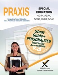 Cover: Praxis Special Education 0354/5354, 5383, 0543/5543 Book and Online - XAMONLINE.COM