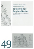 Cover: Sprachkultur - Regionalkultur - EKW-Verlag