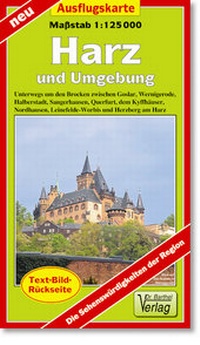 Abbildung von: Ausflugskarte Harz und Umgebung - Barthel, A