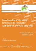 Cover: Proceedings of the 6th International Conference on the Assessment of Animal Welfare at the Farm and Group Level - Wageningen Academic Publishers