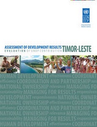 Enlarge image Cover: Assessment of Development Results: Timor-Leste - United Nations