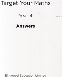 Enlarge image Cover: Target Your Maths Year 4 Answer Book - Elmwood Press