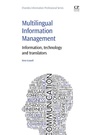 Cover: Multilingual Information Management - Chandos Publishing