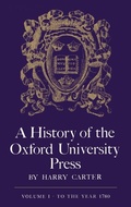 Cover: A History of the Oxford University Press - Oxford University Press