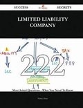 Cover: Limited Liability Company 222 Success Secrets - 222 Most Asked Questions on Limited Liability Company - What You Need to Know - Emereo Publishing