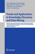 Cover: Trends and Applications in Knowledge Discovery and Data Mining - Springer