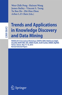 Enlarge image Cover: Trends and Applications in Knowledge Discovery and Data Mining - Springer