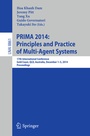 Cover: PRIMA 2014: Principles and Practice of Multi-Agent Systems - Springer
