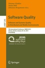 Cover: Software Quality. Software and Systems Quality in Distributed and Mobile Environments - Springer