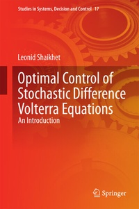 Abbildung von: Optimal Control of Stochastic Difference Volterra Equations - Springer