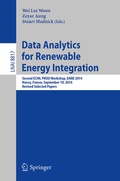 Cover: Data Analytics for Renewable Energy Integration - Springer