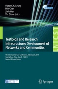 Cover: Testbeds and Research Infrastructure: Development of Networks and Communities - Springer