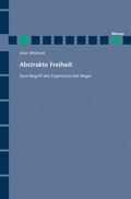 Cover: Abstrakte Freiheit - Meiner