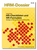 Cover: HR-Checklisten und HR-Formulare - SPEKTRAmedia J&uuml;rg Studer