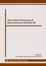 Cover: Ultra Clean Processing of Semiconductor Surfaces XII - Trans Tech Publications Ltd