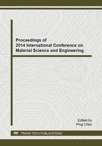 Enlarge image Cover: Proceedings of 2014 International Conference on Material Science and Engineering - Trans Tech Publications Ltd