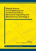 Cover: Material Science, Civil Engineering and Architecture Science, Mechanical Engineering and Manufacturing Technology II - Trans Tech Publications Ltd
