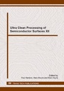 Cover: Ultra Clean Processing of Semiconductor Surfaces XII - Trans Tech Publications Ltd