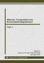 Cover: Materials, Transportation and Environmental Engineering II - Trans Tech Publications Ltd