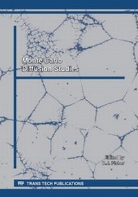 Enlarge image Cover: Monte Carlo Diffusion Studies - Trans Tech Publications Ltd