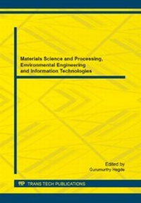 Enlarge image Cover: Materials Science and Processing, Environmental Engineering and Information Technologies - Trans Tech Publications Ltd