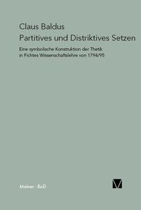 Enlarge image Cover: Partitives und Distriktives Setzen - Meiner
