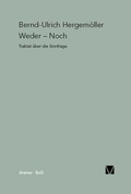 Cover: Weder - Noch - Meiner