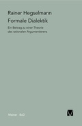Cover: Formale Dialektik - Meiner