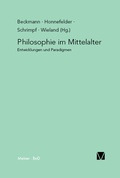 Cover: Philosophie im Mittelalter - Meiner