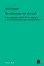 Cover: Das Interesse der Vernunft - Meiner